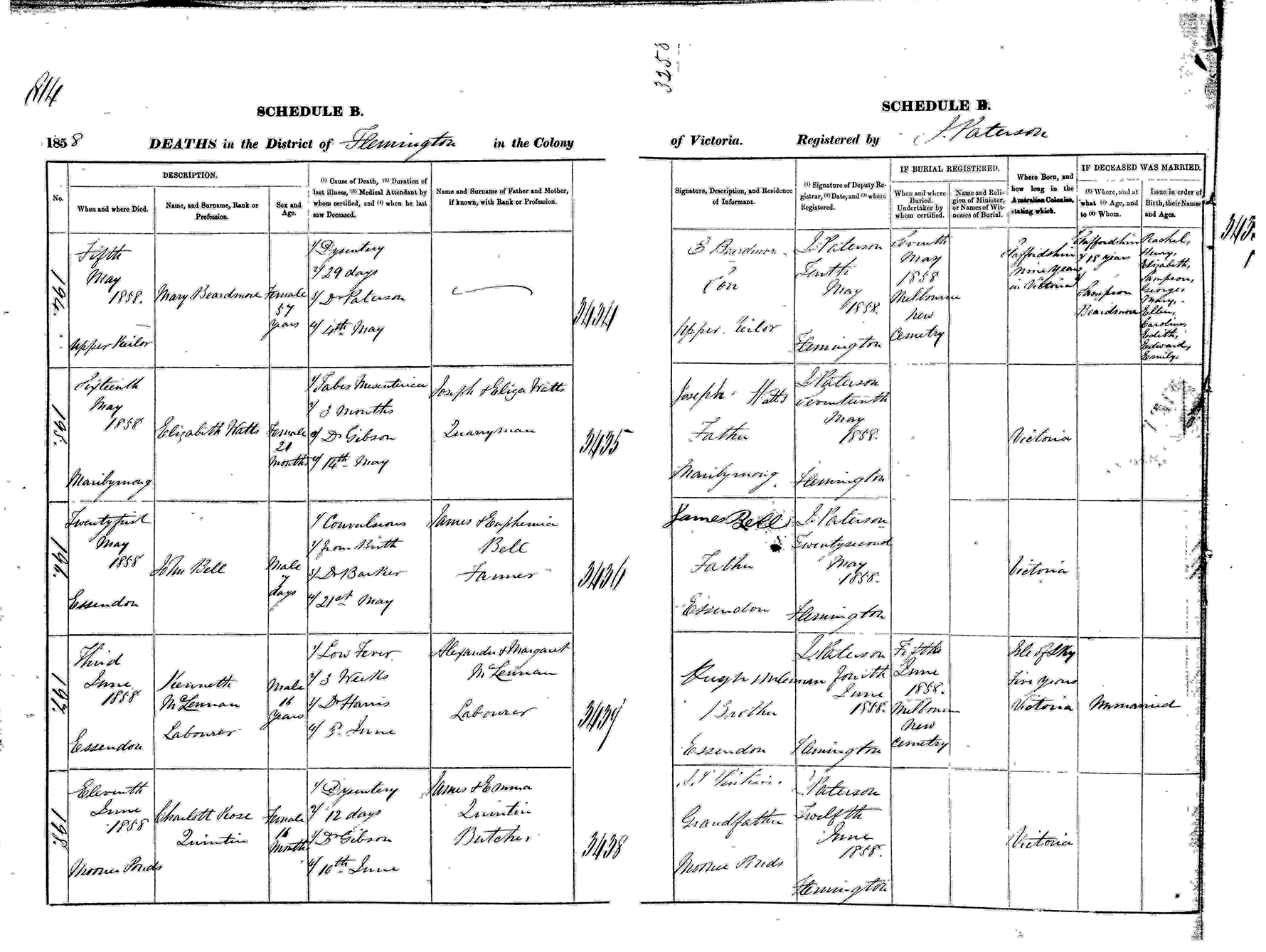 Photo of photos/Kenneth McLennan dth rcd 1858 Essendon